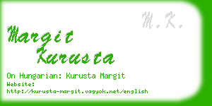 margit kurusta business card